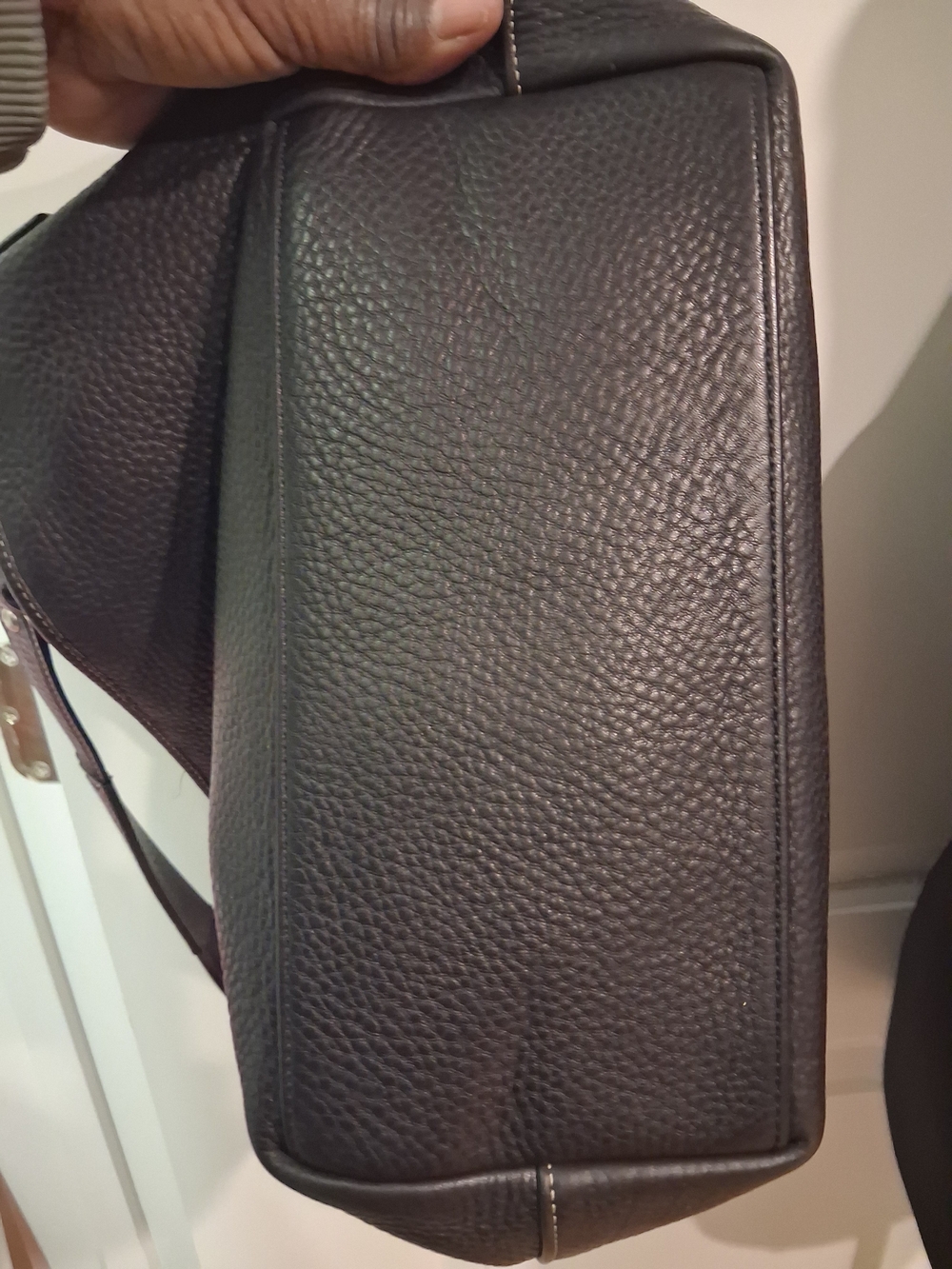 Vintage Coach Sarah Hobo Black Pebbled Shoulder Bag - Picture 7 of 8